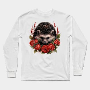 Gothic Rose Spin Body Long Sleeve T-Shirt